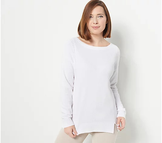 Barefoot Dreams CozyChic Ultra Lite Dockside Pullover | QVC