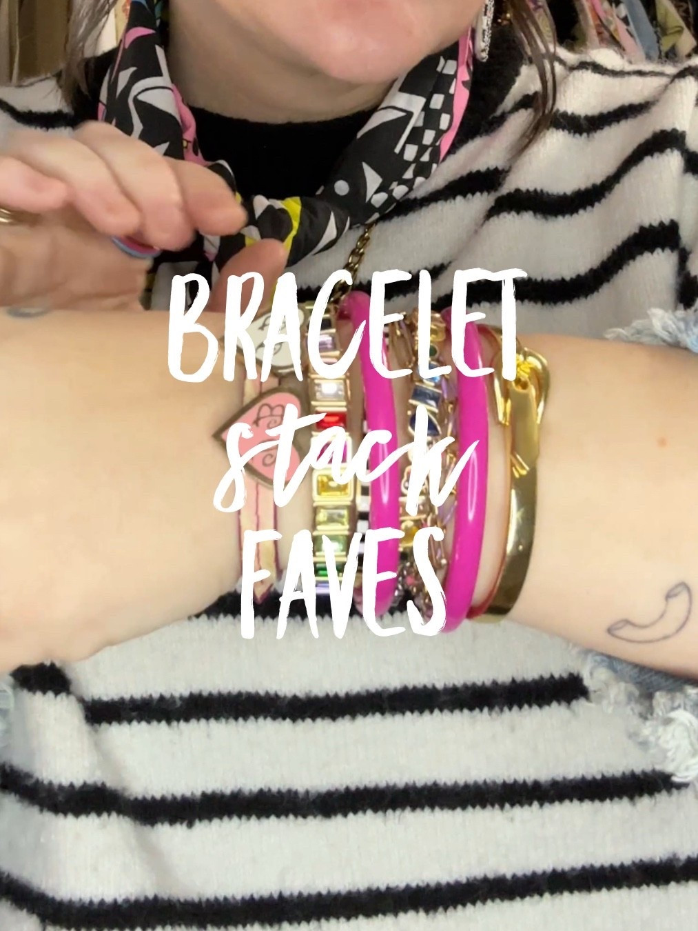 Many of my favorite bracelets that make up my every day stack! 

#LTKgrwm #LTKootd #LTKFindsUnder50