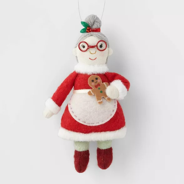 Mrs. Claus with Gingerbread Man Christmas Tree Ornament - Wondershop™ | Target