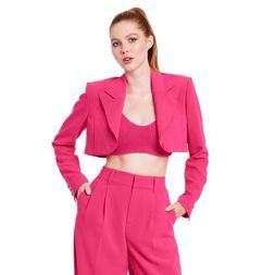 Women's Cropped Blazer - Sergio Hudson x Target Pink | Target