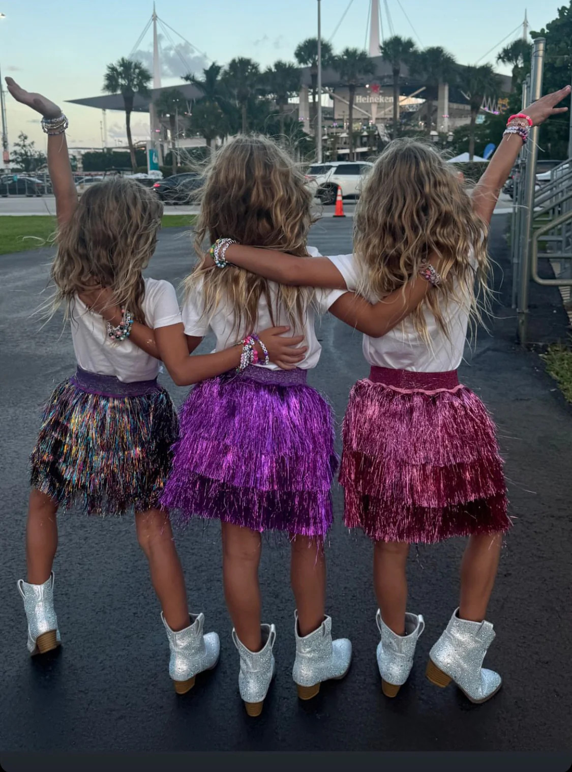 Lavender Shimmer Tinsel Party Skirt | Lola + The Boys