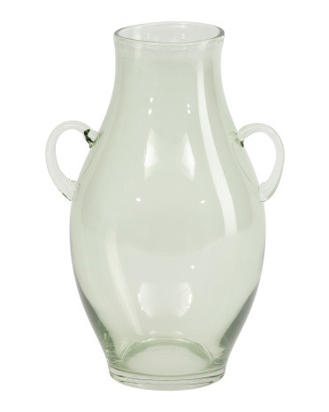 10x13in Handblown Recycled Glass Aphora Decorative Vase | TJ Maxx