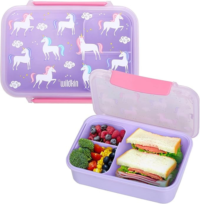 Wildkin Reusable Food Container for Kids – Airtight, Leak Resistant, Dishwasher Safe - Unicorn | Amazon (US)