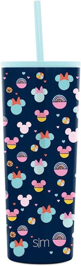 Simple Modern Disney Character Insulated Water Bottle Tumbler with Straw Lid Reusable Stainless S... | Amazon (US)