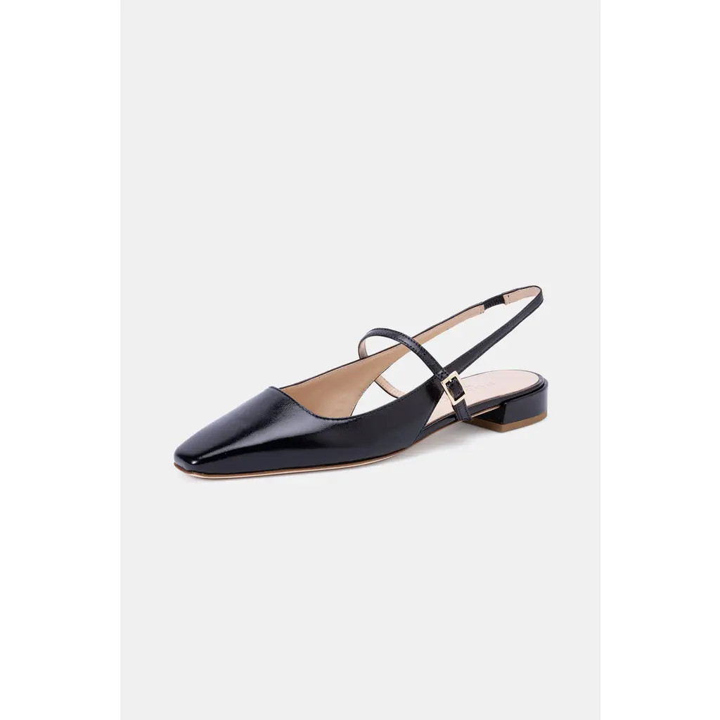 BELLS & BECKS Tina Mary Jane Slingback Flat in Black at Nordstrom, Size 39 | Nordstrom