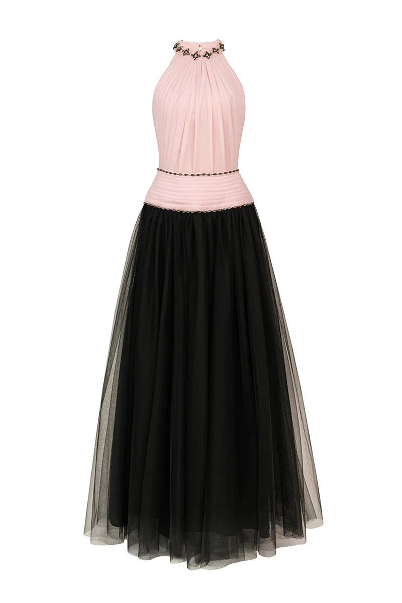HALTER NECK A-LINE MAXI DRESS | HAPPY CLOTHING | CULT MIA | CULT MIA UK LTD