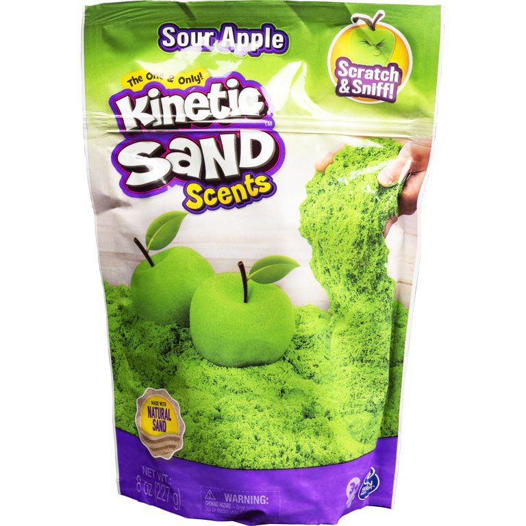 Kinetic Sand Scents, 8oz Sour Apple Green Scented Kinetic Sand, for Kids Aged 3 and Up | Walmart (US)