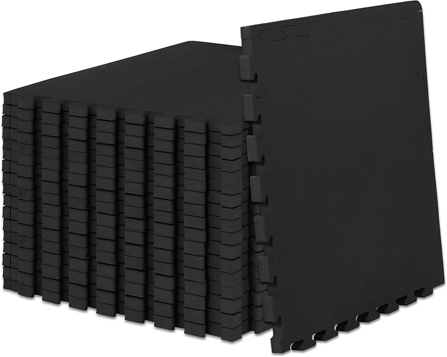 ProsourceFit Extra Thick Puzzle Exercise Mat 1", EVA Foam Interlocking Tiles for Protective, Cush... | Amazon (US)