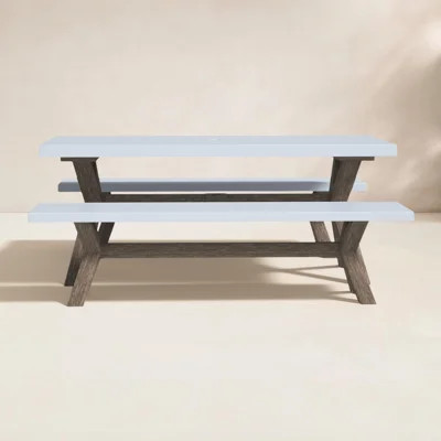 Fleur 6 - Person Wood Patio Dining Set with Rectangular Table | Wayfair North America