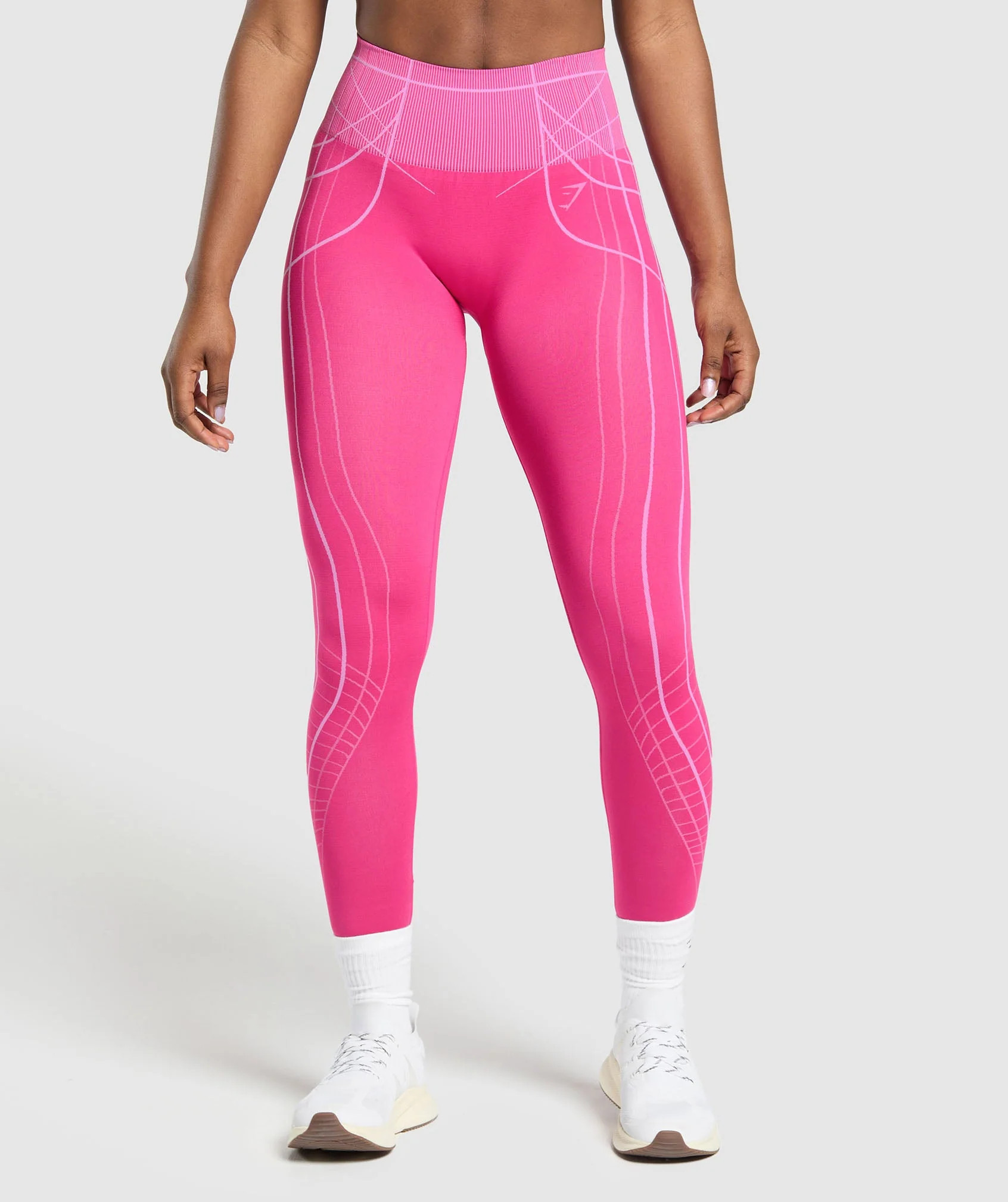 Gymshark Apex Seamless Leggings - Valley Pink/Sour Pink | Gymshark US