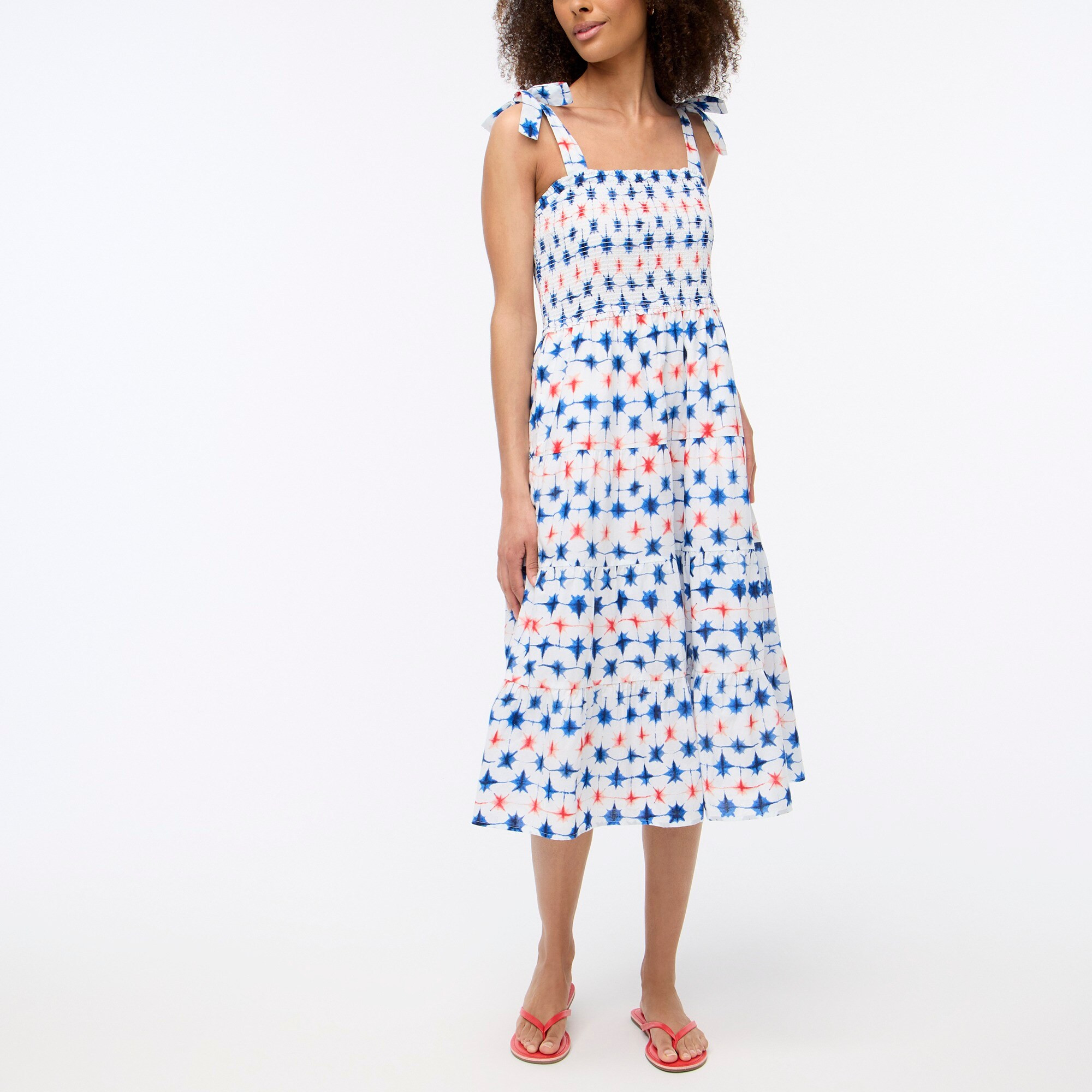 Tie-shoulder smock dress | J.Crew Factory