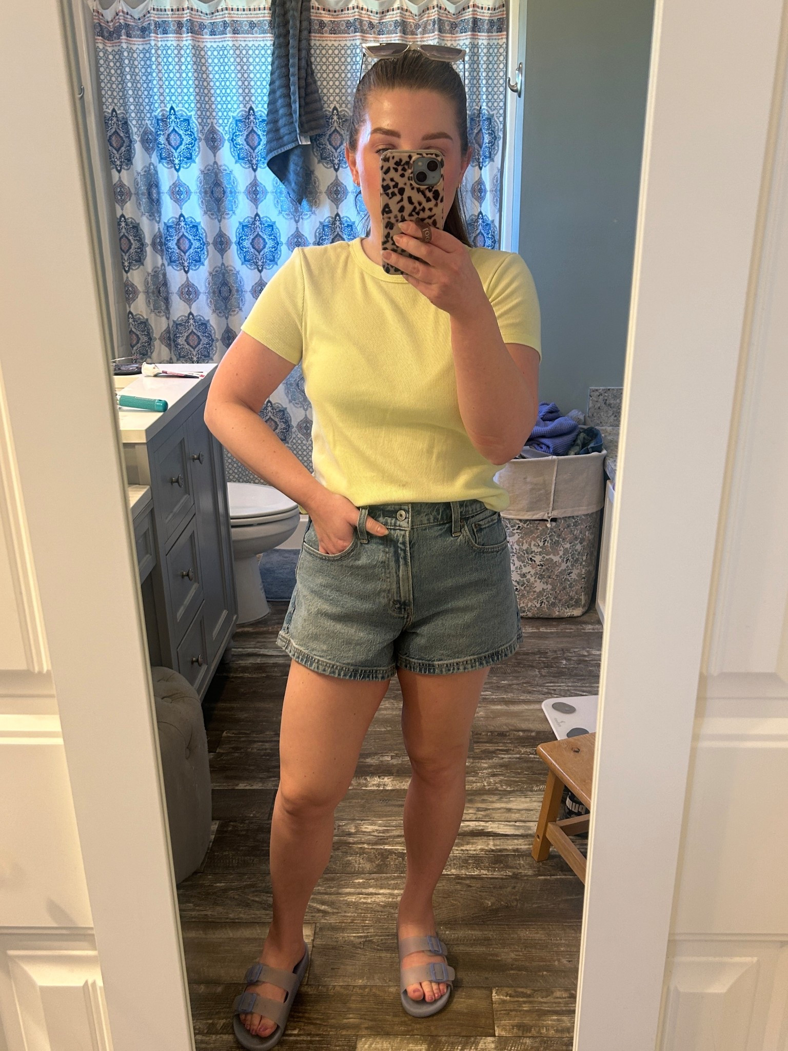 I’m 5’1” ~ 130 lbs and wearing a 27 

#LTKOver40 #LTKootd #LTKmomlife