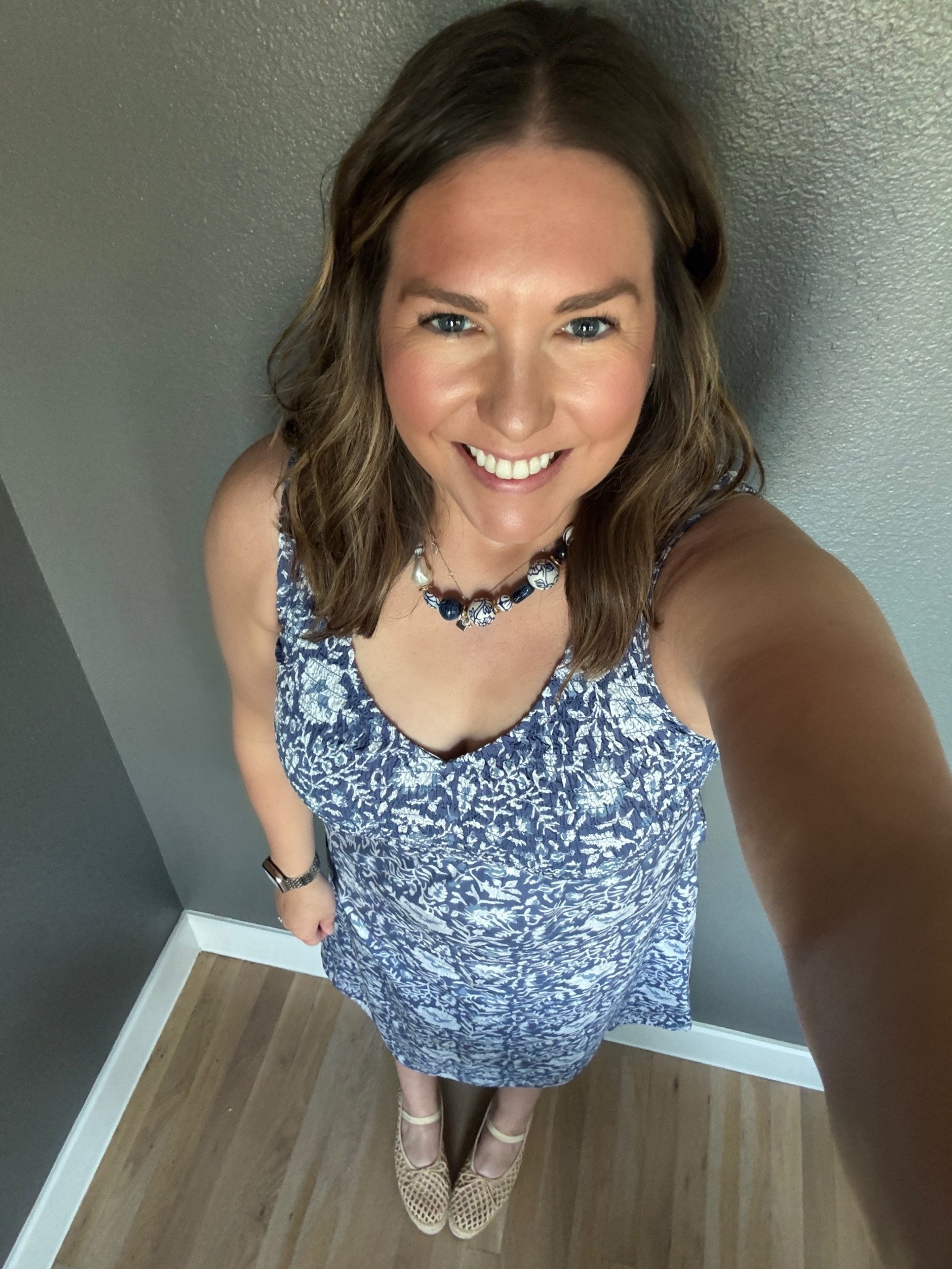 We had a fun night exploring Art in the Square and going out to dinner. The weather was super great and I love the print on this dress perfect for Spring. I added a fun necklace and raffia Maryjanes to add a little interest  

#LTKShoeCrush #LTKStyleTip #LTKMidsize