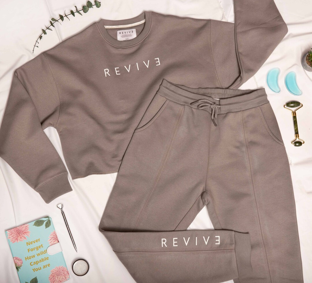 Women Tracksuit Crop Sweatshirt Jogger Sweatpants Set Two Piece Matching Sweatsuit Women Loungewe... | Etsy (CAD)