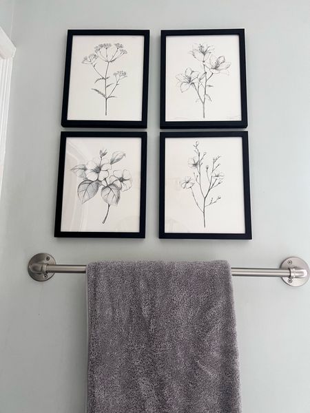 Added some new wall art to my bathroom. These black and white frames from in 2-4, framed or unframed. Great for a neutral space of bathroom. 
Decor
Bathroom
Bathroom decor


#LTKfindsunder100 #LTKhome #LTKfindsunder50