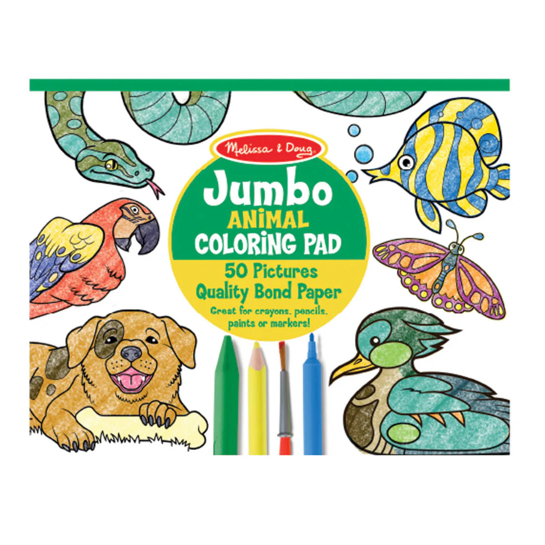 Jumbo Coloring Pad - Animals | Melissa and Doug