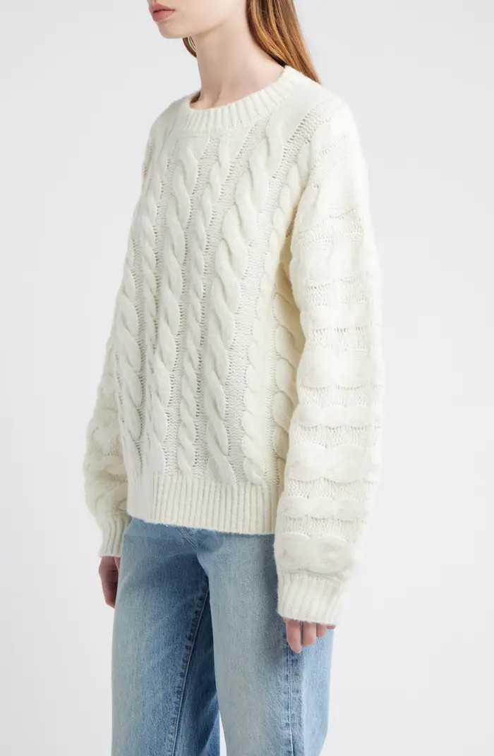 All in Favor Oversize Cable Knit Sweater | Nordstrom | Nordstrom