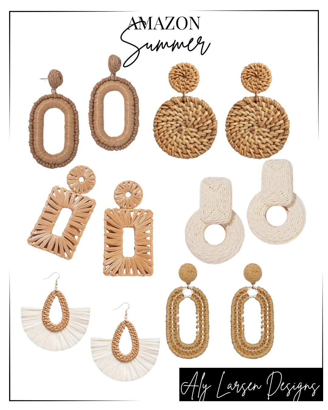 Amazon summer 
Raffia earrings 

#LTKSeasonal #LTKFindsUnder50 #LTKStyleTip