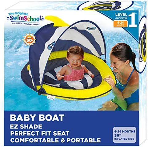 SwimSchool Deluxe Infant Baby Pool Float with Splash & Play Activity Center | Amazon (US)