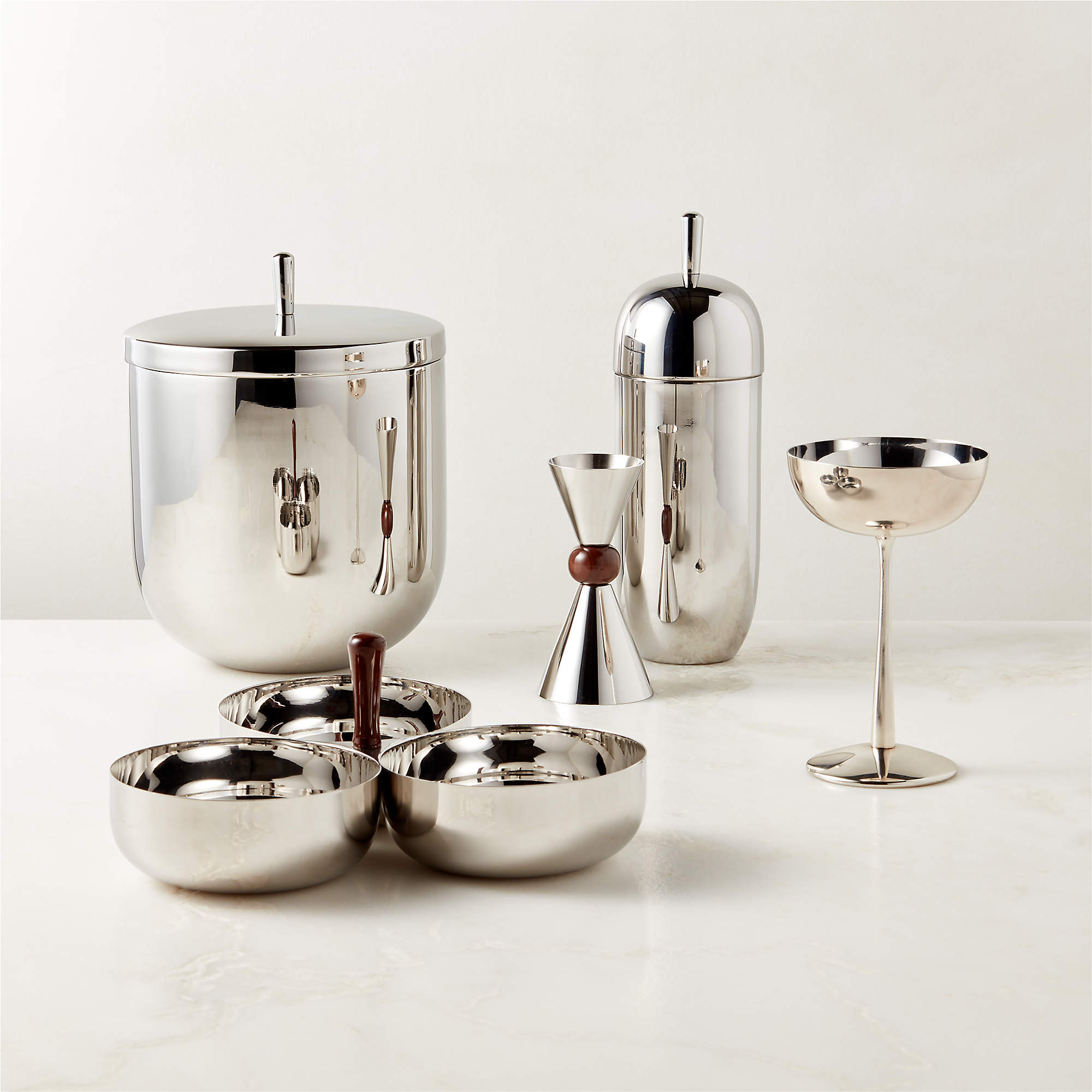 Emporia Stainless Steel Coupe Cocktail Glass + Reviews | CB2 | CB2