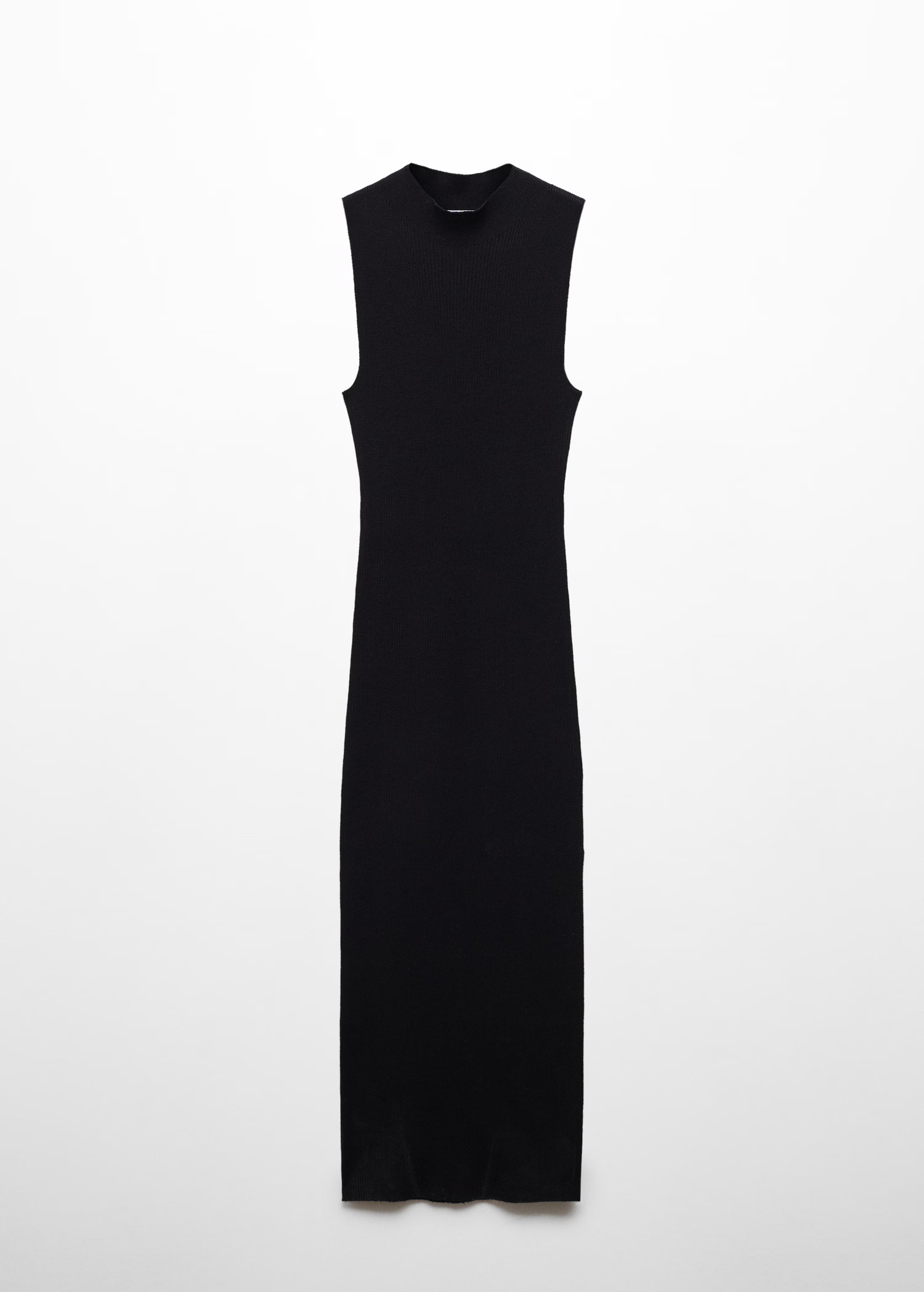 Ribbed knit dress with opening - Woman | MANGO United Kingdom | MANGO (UK)