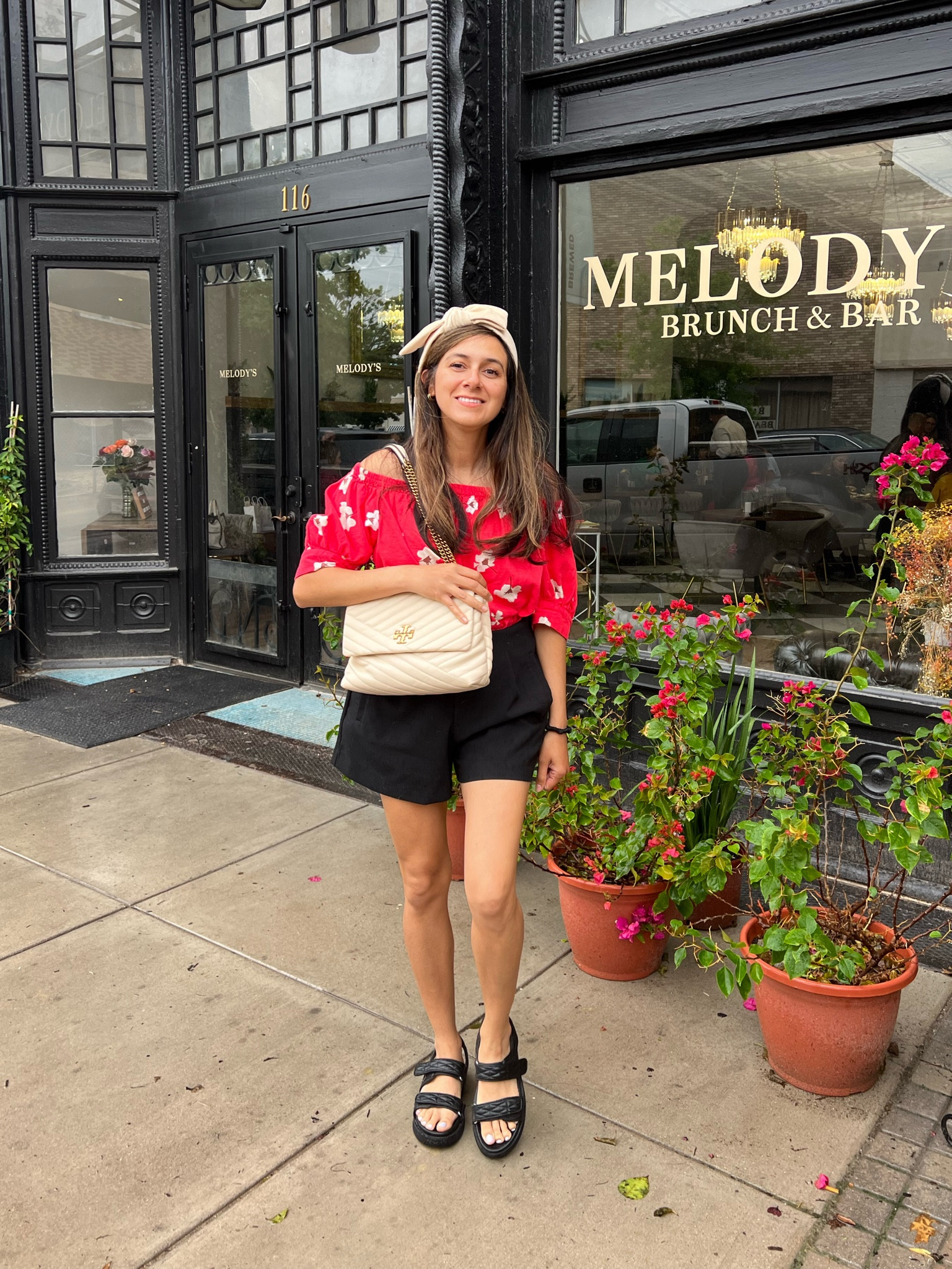 Happy Mother's Day to mothers everywhere including dog moms 💕 I hope you are enjoying a special day. My hubby and I celebrated Mother's Day a day early to avoid the crowds.  

I wore a cute Target outfit and added a Lele Sadoughi headband to the look. I ordered this headband off her website a few weeks ago but I will link others like it.  I am obsessing over Lele Sadoughi 💕 I also love the statement earrings. 

#LTKstyletip #LTKFind #LTKSeasonal