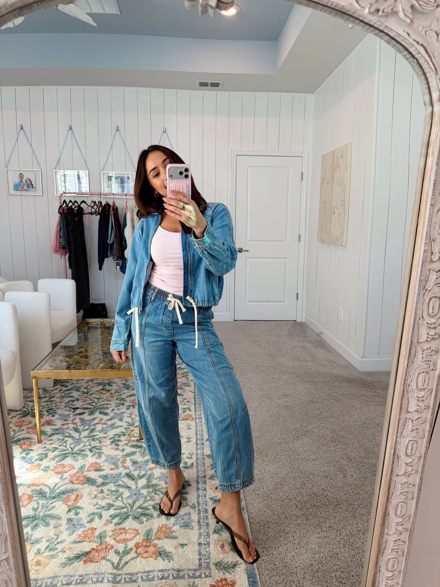 Spring outfit idea // spring new arrivals // cute tanks for spring ((only $3.98! So good)) cute jean jackets // spring outfits for moms // Walmart fashion 

#LTKgrwm #LTKdayinmylife #LTKootd