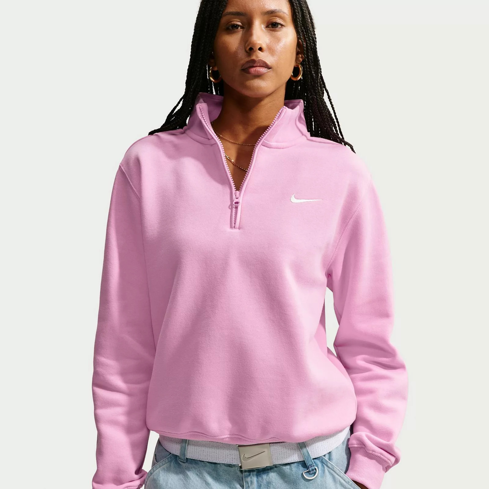Women's Nike Studio Fleece Quarter-Zip SweatshirtNike | Kohl's