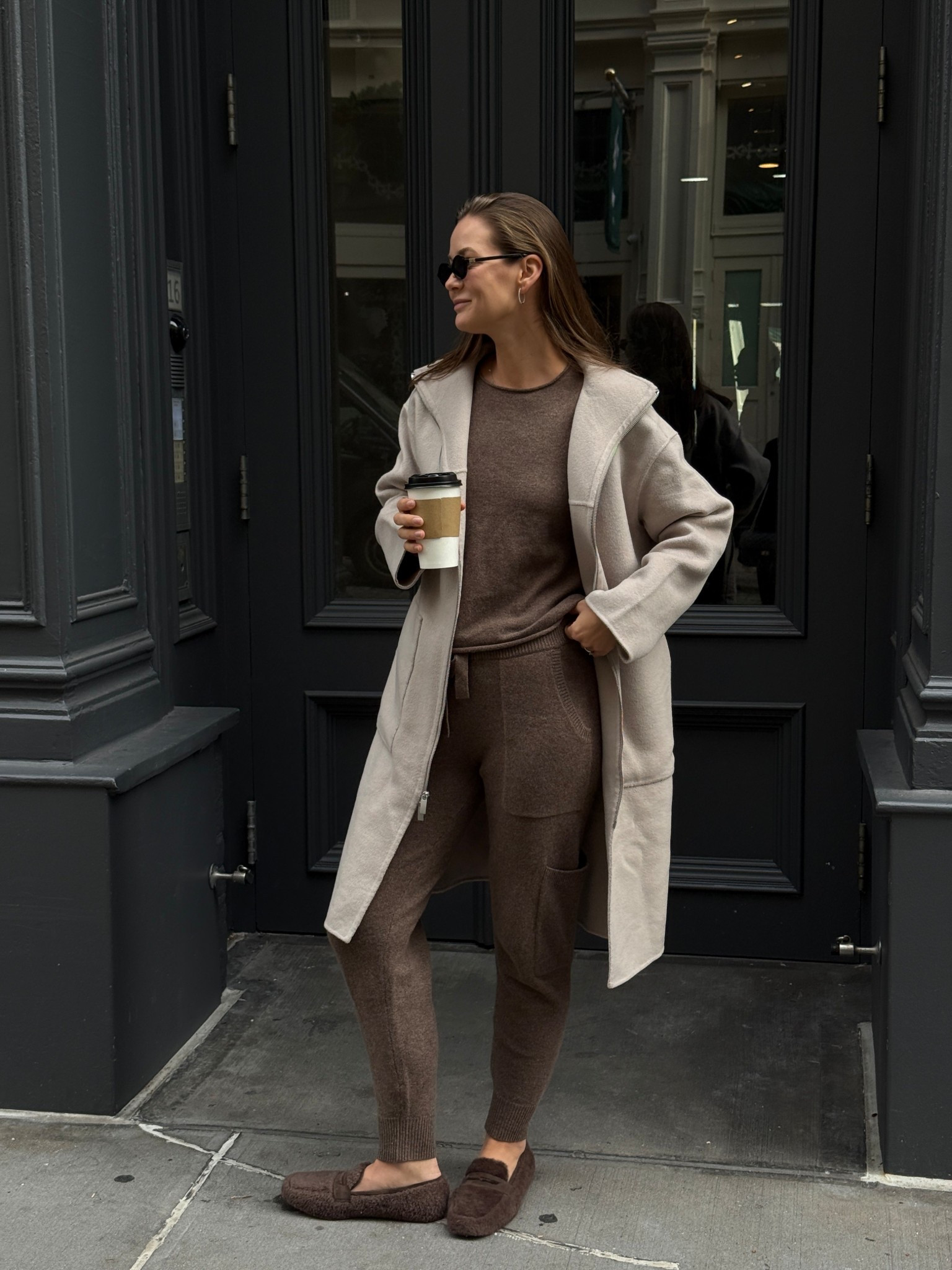 Cozy ootd 🤎 my fave cashmere set and this wool coat are currently on sale with 40% off!!! 
@havenwellwithin #HWWpartner #HavenWellWithin #Ad #LTKootd

#LTKootd