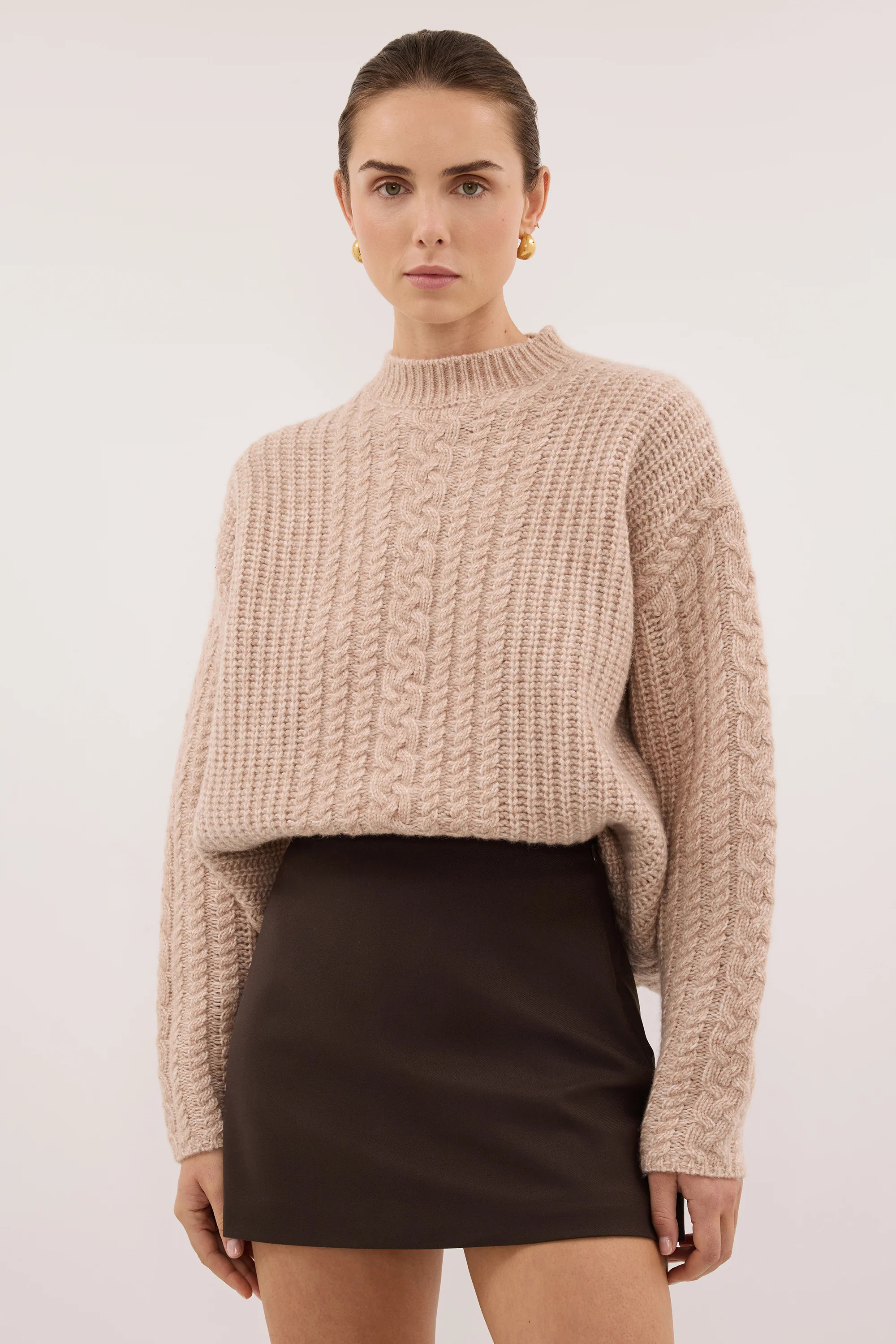 SOHO BITTER CHOC TAILORED SKORT | DISSH