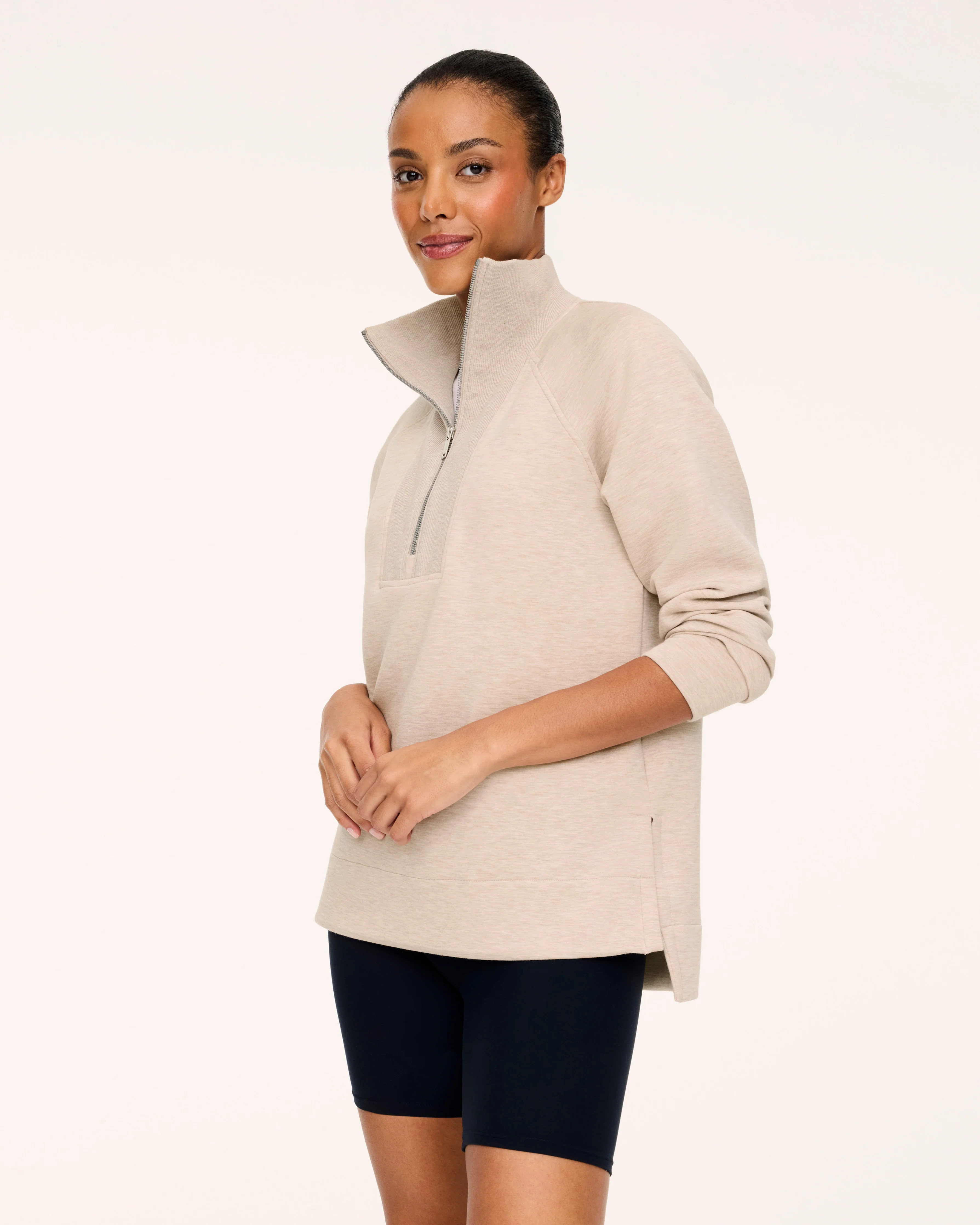 SPANX AirEssentials® Brushed Half Zip Tunic | Spanx