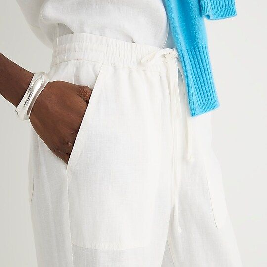 J.Crew: New Seaside Pant In Linen-blend For Women | J.Crew US