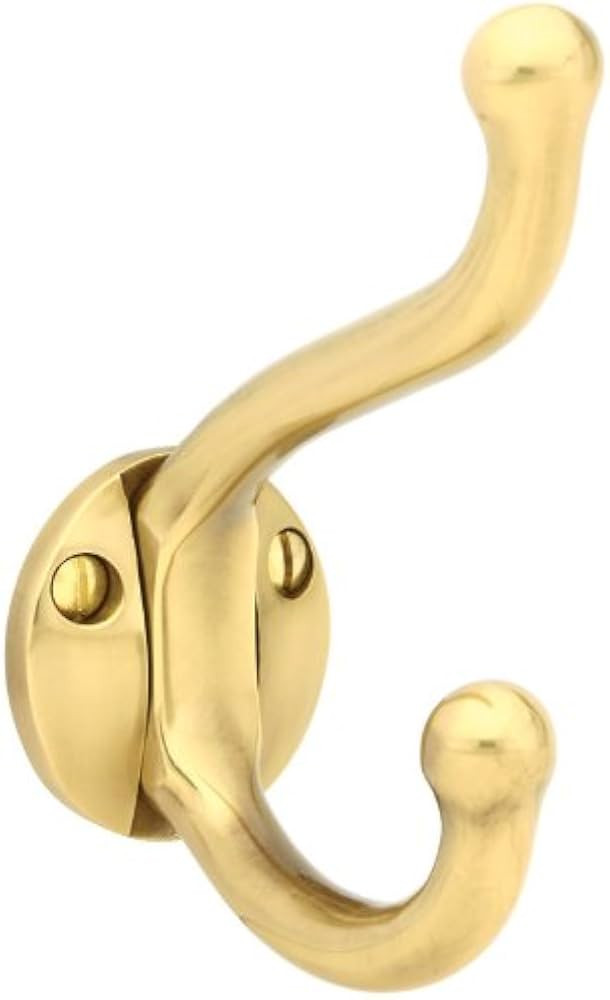 Emtek 2606US14 Emtek 2606 American Heritage Designer Brass Double Robe Hook | Amazon (US)