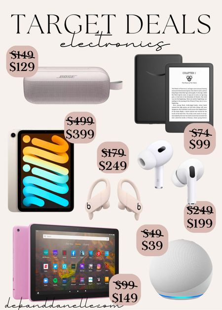 Daily deals at Target 

Target deals, deals today, sales today, electronics, ear buds, iPad, Bose speaker, Deb and Danelle 

#LTKSale #LTKGiftGuide #LTKsalealert