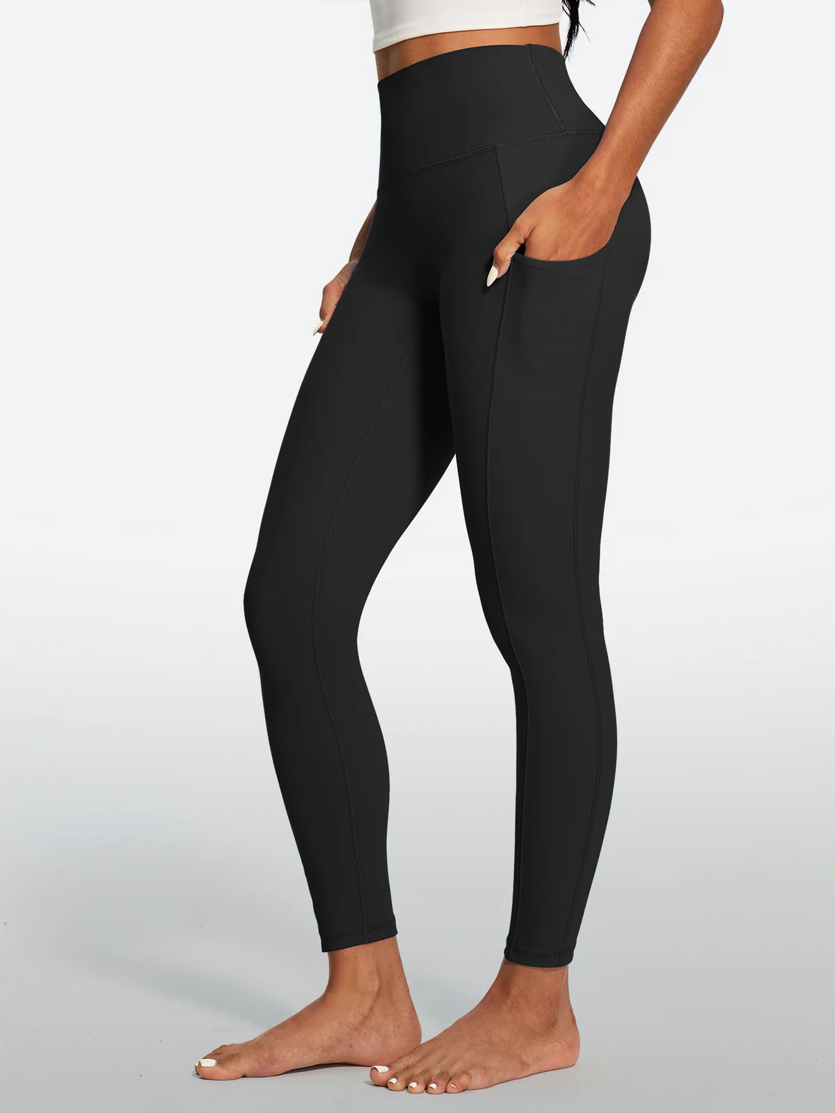 IUGA PowerTight No Front Seam Compression Leggings | IUGA