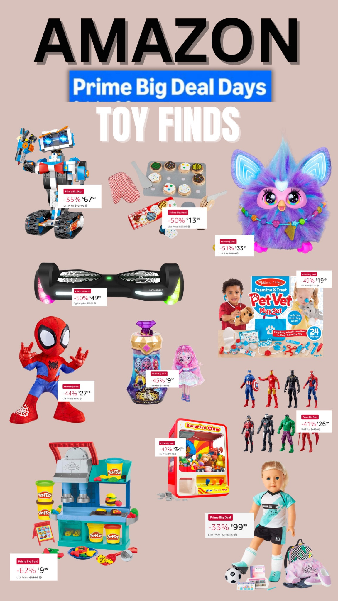 Amazon toy deals! Huge savings on wish list toy items! 

#LTKSeasonal #LTKGiftGuide #LTKxPrimeDay