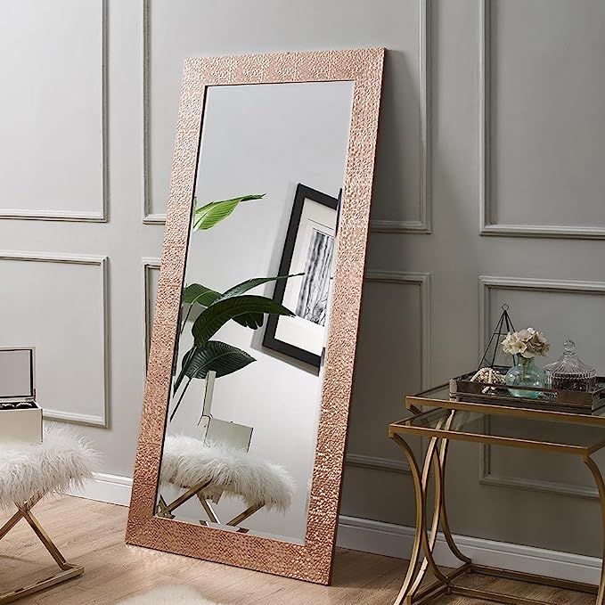 Naomi Home Mosaic Style Full Length Floor Mirror Rose Gold | Amazon (US)