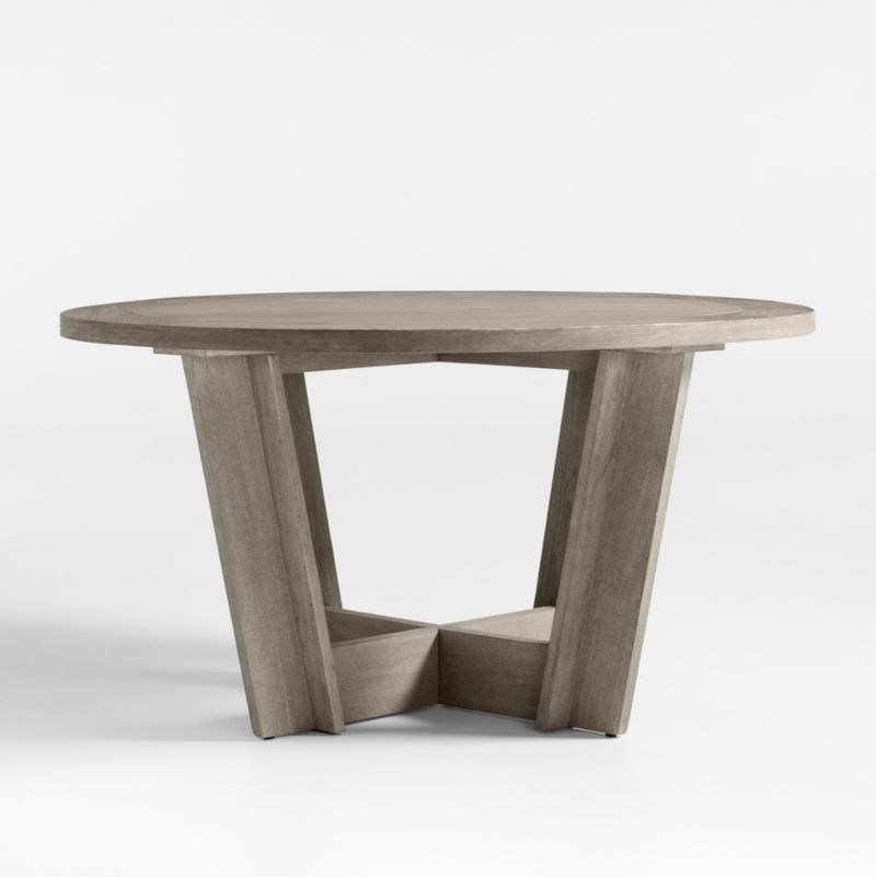 Eaves 54" Round Dining Table + Reviews | Crate & Barrel | Crate & Barrel