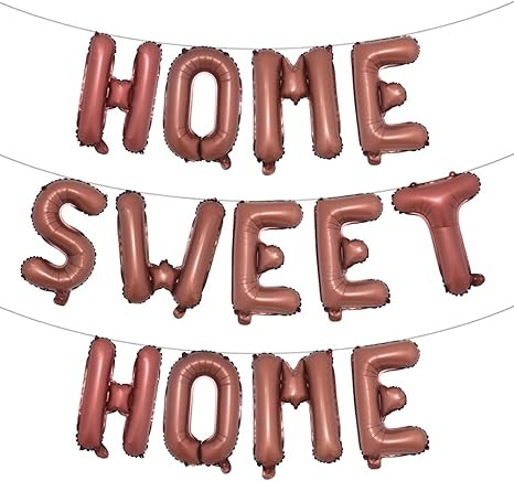 Welcome Home Banner House Warming Decoration Party Housewarming Decorations Home Sweet Home Ballo... | Amazon (US)
