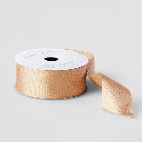 1.5" Metallic Fabric Ribbon 36ft - Wondershop™ | Target
