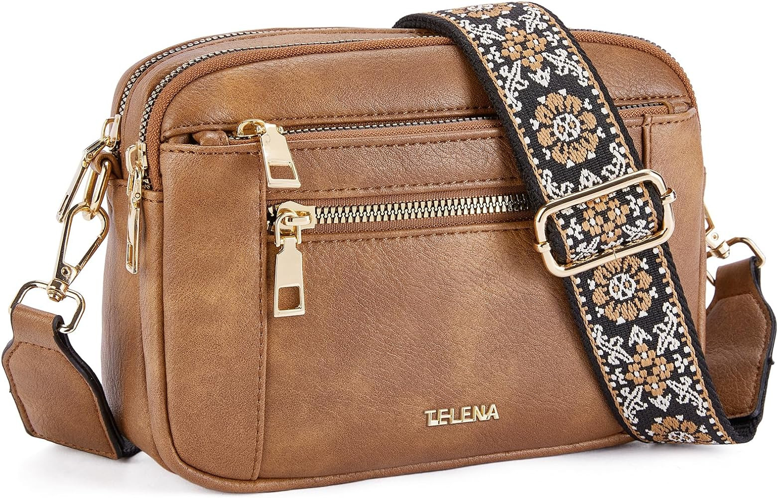 Telena Crossbody Purse for Women Small Crossbody Bags Trendy Vegan Leather with Adjustable Should... | Amazon (US)