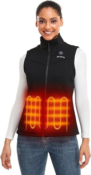 ORORO Women's Heated Vest with Battery - Electric Fleece Vest Base Layer | Amazon (US)