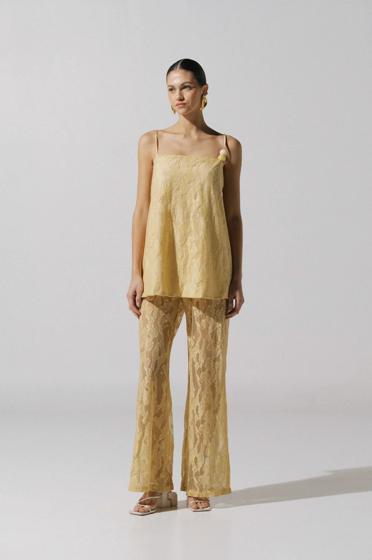 Porto Top Yellow in Lace - Spring Summer 25 | BAOBAB INT