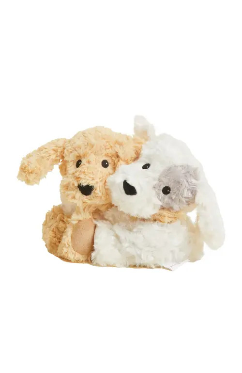 Warmies Puppy Hugs Plush Toy in Brown/white at Nordstrom, Size Small | Nordstrom
