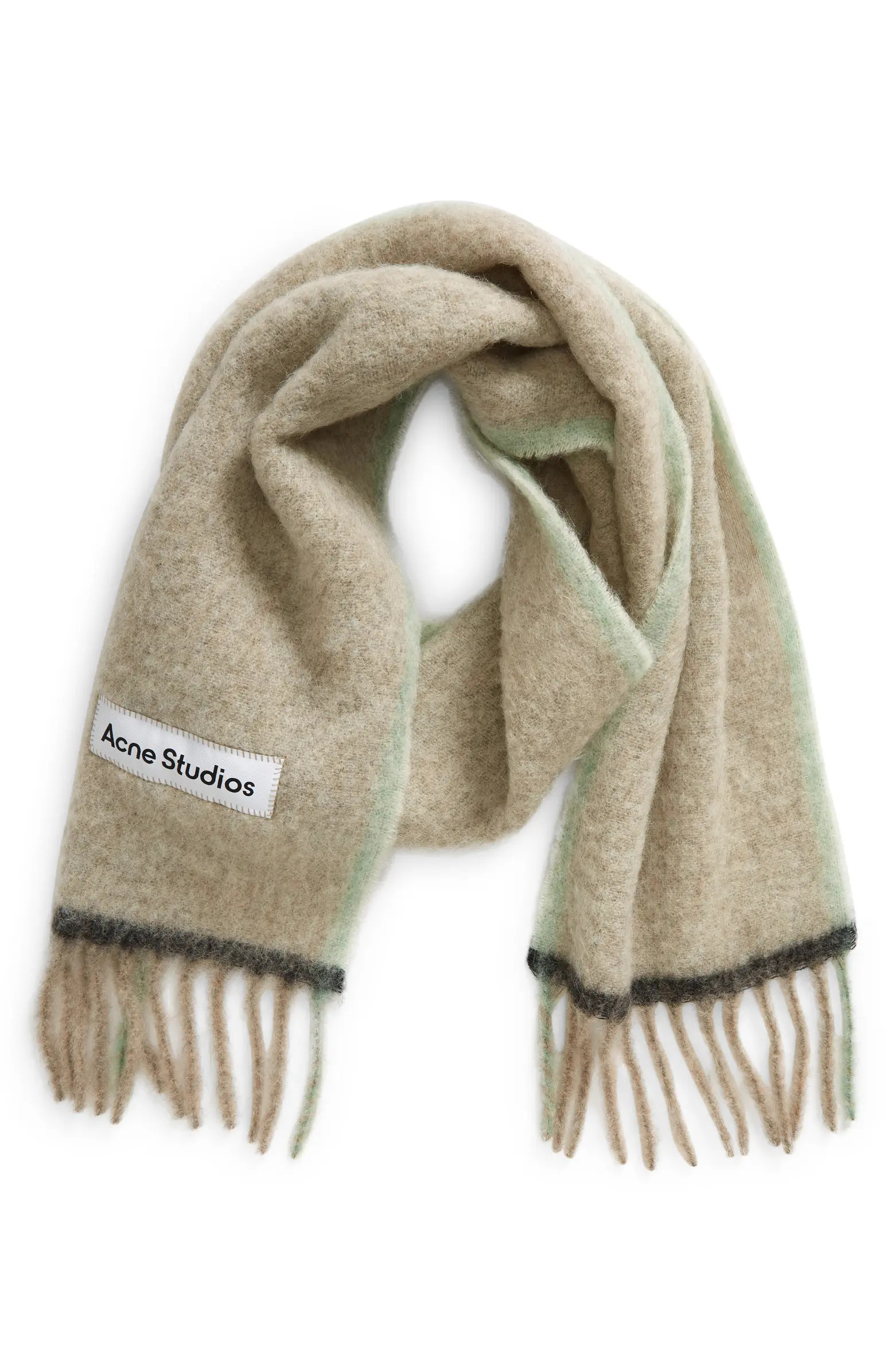 Alpaca, Wool & Mohair Blend Fringe Scarf | Nordstrom