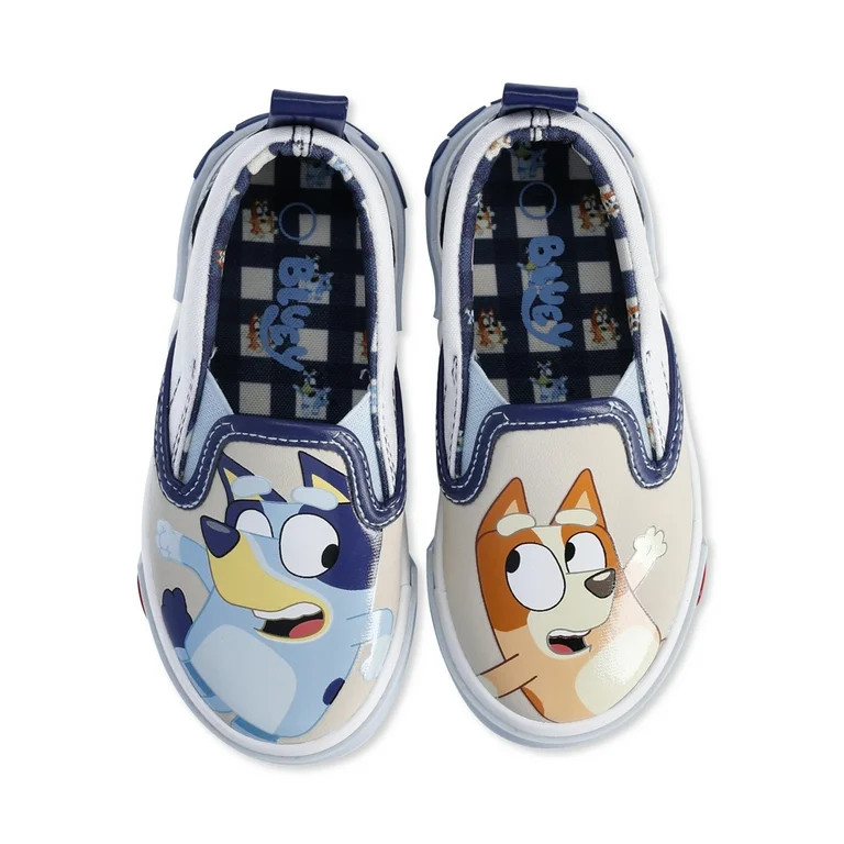 Bluey Toddler Boys Bluey and Bingo Low Top Slip On Sneakers | Walmart (US)