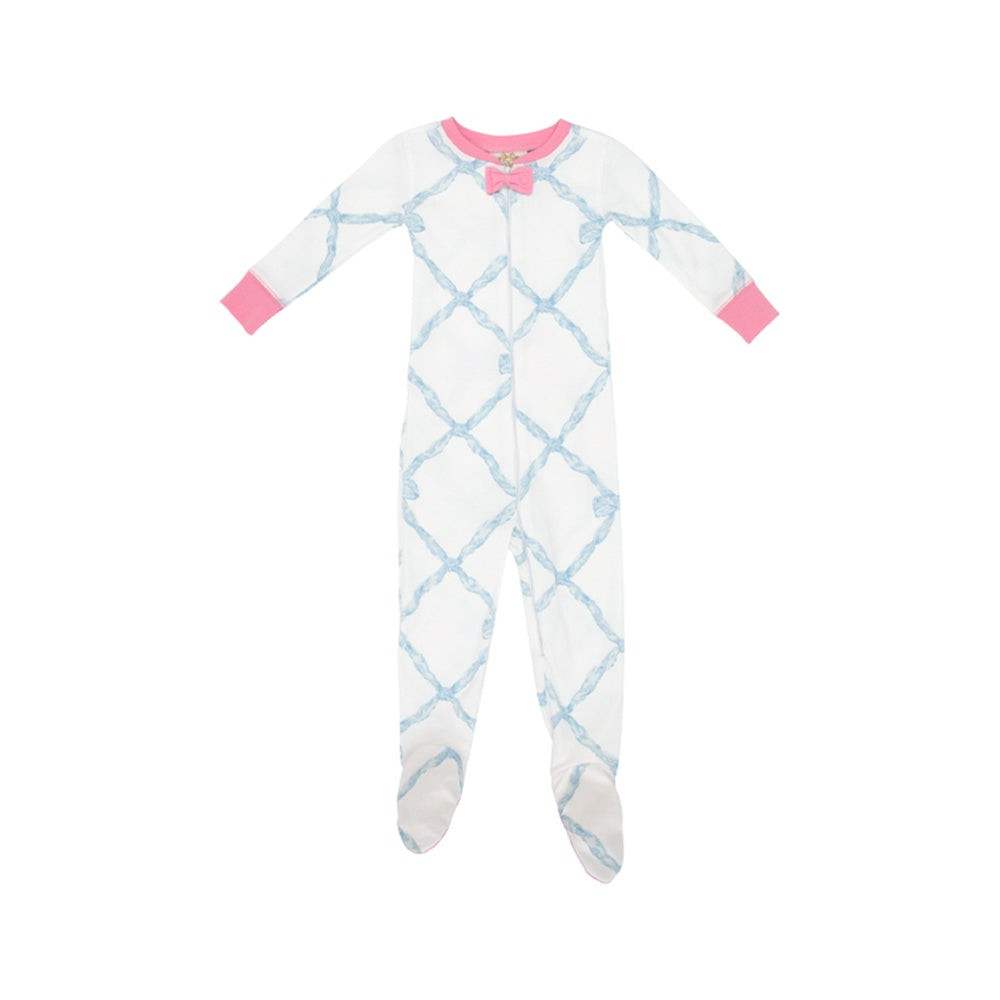 Noelle's Night Night - Buckhead Blue Belle Meade Bow with Hamptons Hot Pink | The Beaufort Bonnet Company