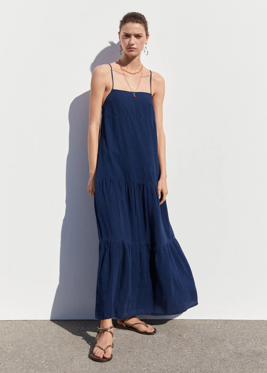 Long dress 100% lyocell -  Women | Mango USA | MANGO (US)