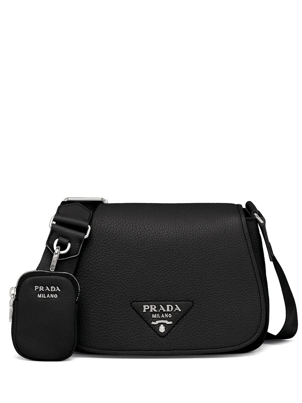 Prada Leather Shoulder Bag - Farfetch | Farfetch Global