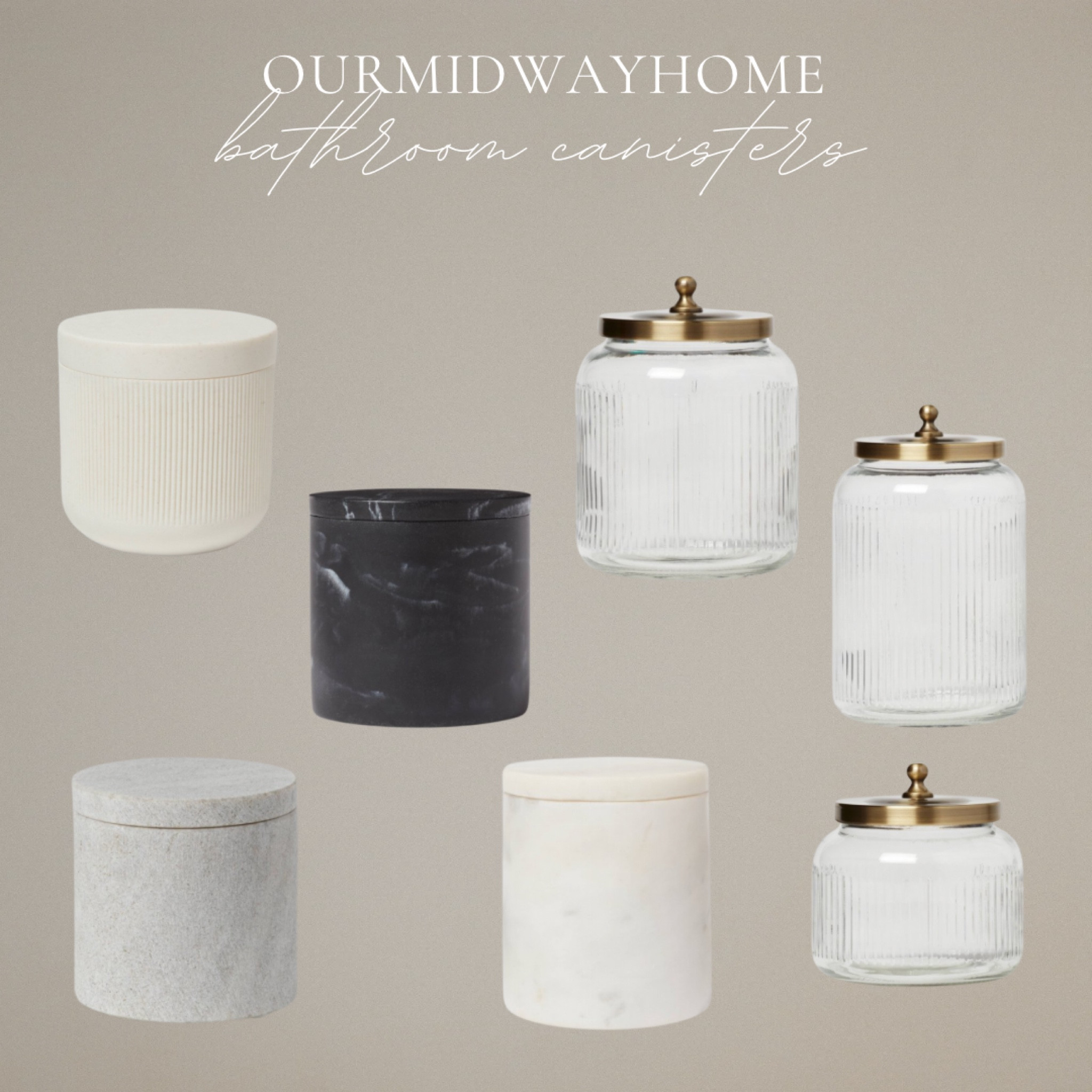 The prettiest and affordable bathroom canisters for a neutral, modern, or organic style 

#bathroom accessories #bathroomdecor #affordablehomefinds 

#LTKhome #LTKfindsunder50 #LTKstyletip